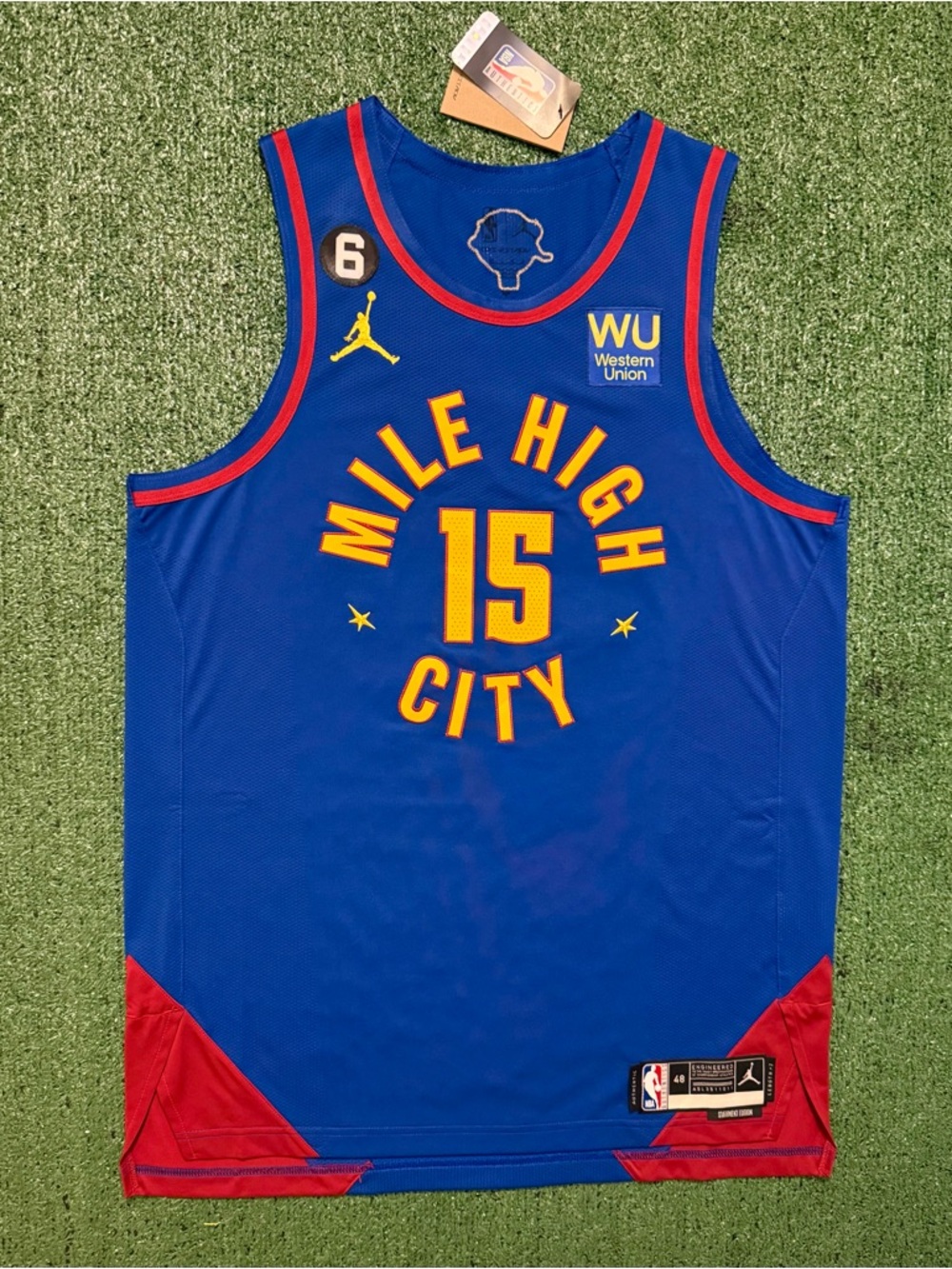 Authentic Nikola Jokic Denver Nuggets Blue Statement Finals Nike Adv Jerseys